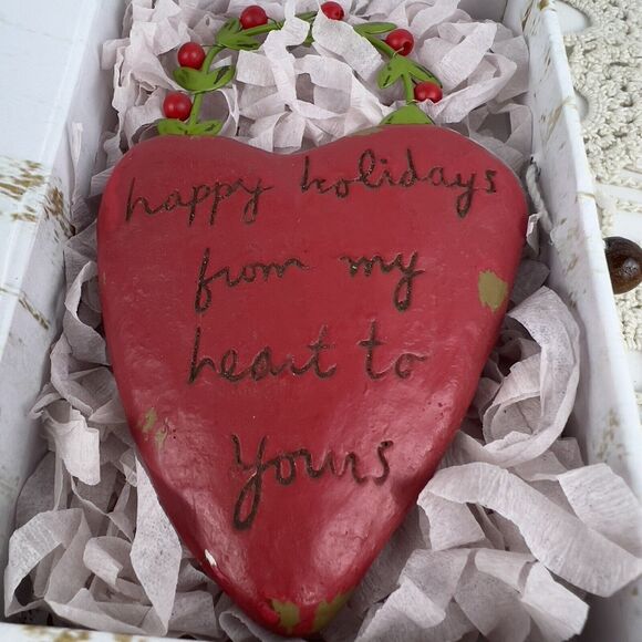 Dept 56 Sandra Magsamen Holiday Heart Ornament Whimsical Christmas Gift With Box - Picture 2 of 10